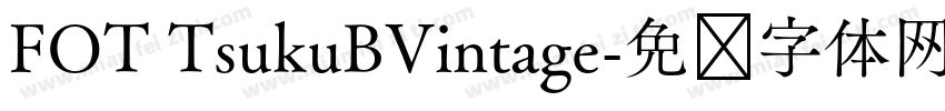 FOT TsukuBVintage字体转换